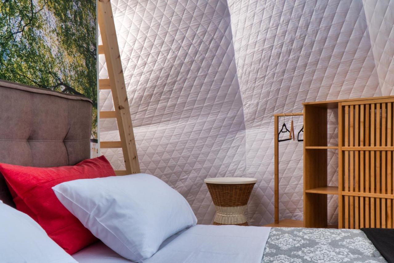 Luxury Dome Tents Ikaria Ap'Esso2 Raches  Bagian luar foto