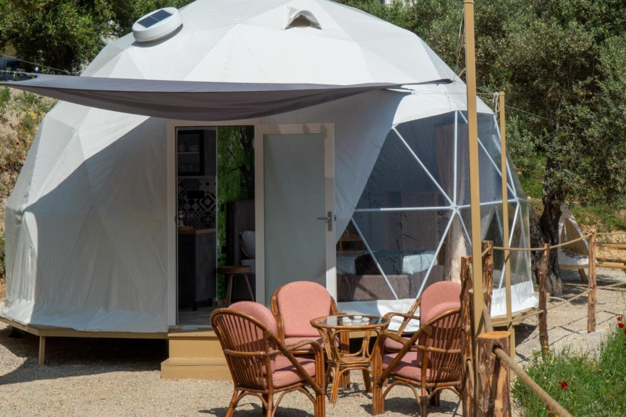Luxury Dome Tents Ikaria Ap'Esso2 Raches  Bagian luar foto